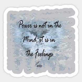 POWER IN FEELINGS SKY Sticker